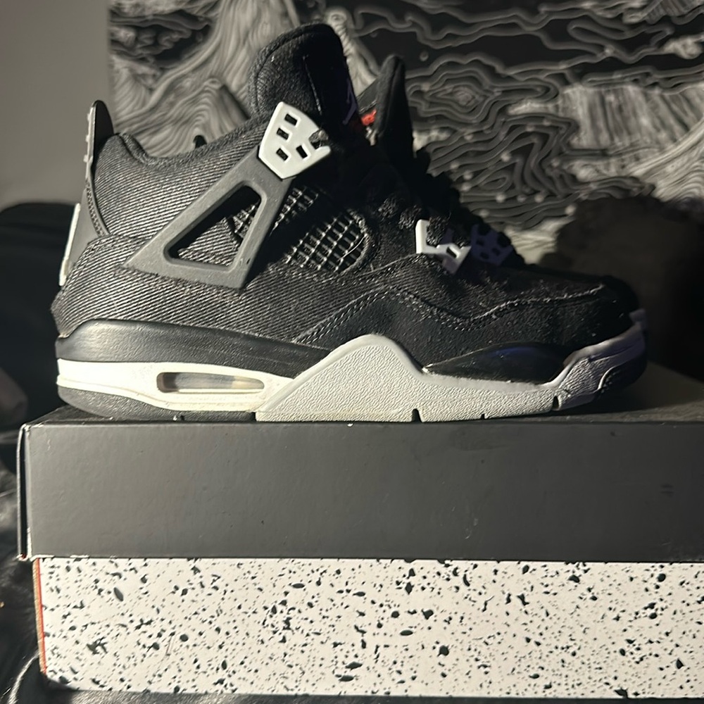 Jordan 4 black canvas
